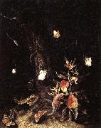 SCHRIECK, Otto Marseus van Reptiles,Butterflies,and Plants at the Base of a Tree China oil painting reproduction